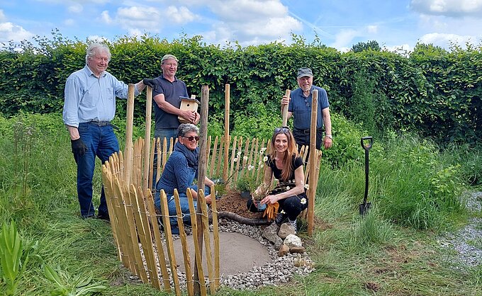 Team "Sandarium" bei der Arbeit. Foto: NABU Willich